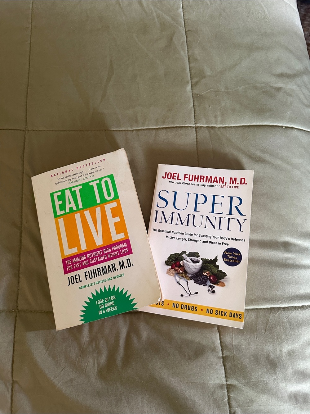Paperback Book Set - Eat to Live & Super Immunity